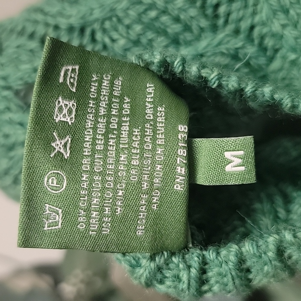 Shannon Woolen Mills | Cable Knit Fisherman 100% Merino Wool Sweater Cardigan - Picture 8 of 13